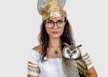 Minerva mit Aluhut - Klimaleugner